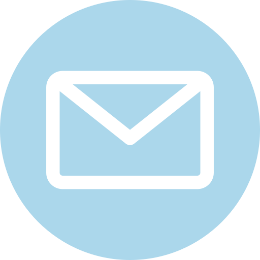 email Envelope icon in a blue circle